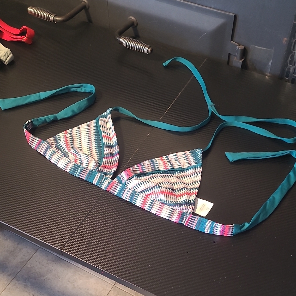 Colorful Patterned Bikini Top